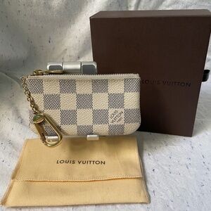 Louis Vuitton Damier Azur Pochette Cles Key Holder